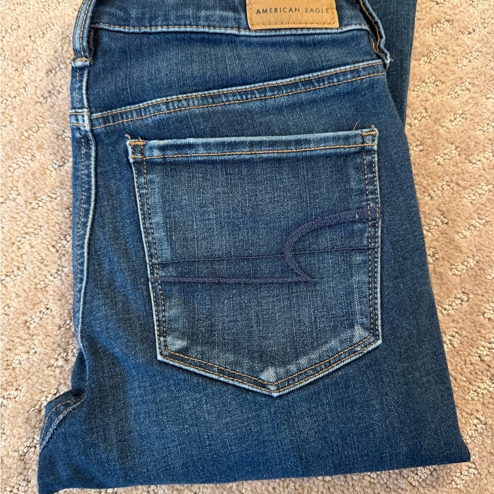 American Eagle Outfitters Men's Dark Blue Denim